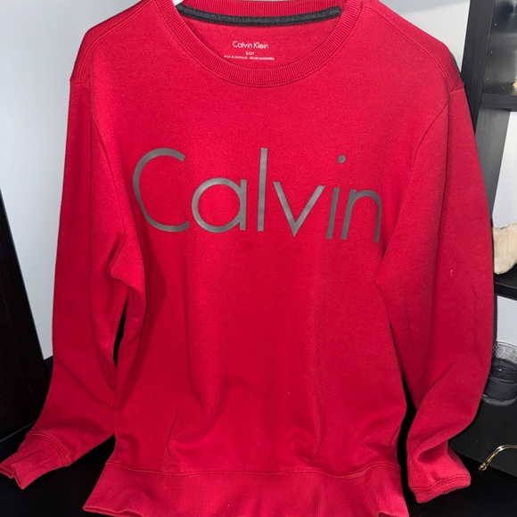 Calvin Klein Red Sweatshirt - Picture 1 of 3